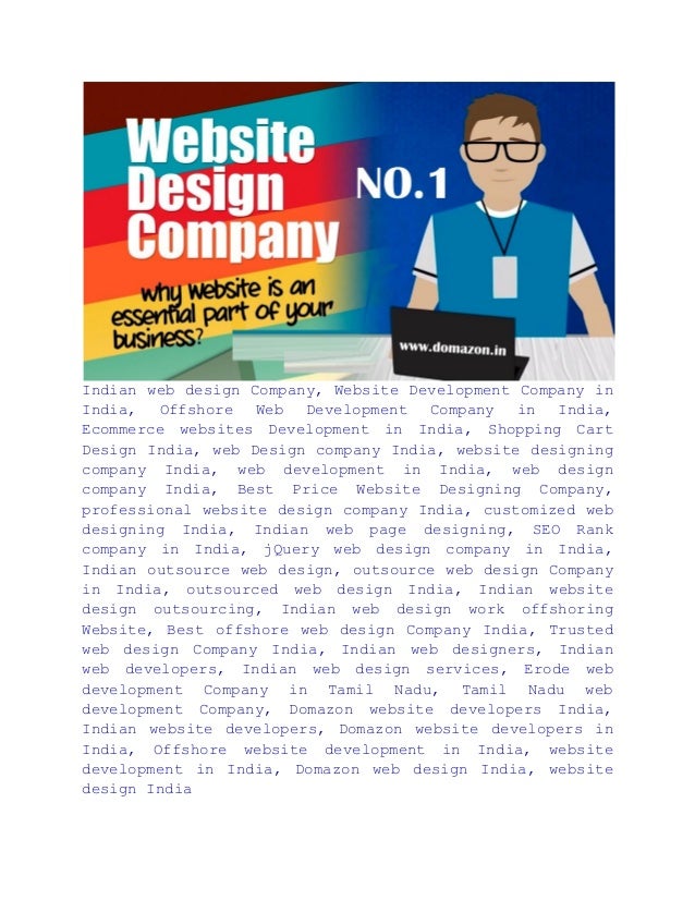 Website Design Company In India Domazon Indian Website Development