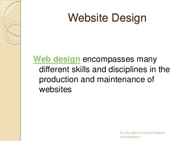 website design development ppt