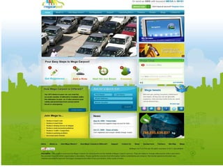 Website Design for Megacarpool 