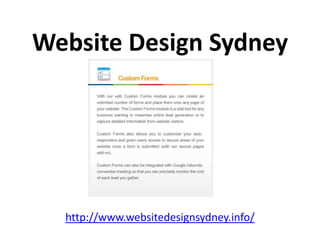 Website Design Sydney




  http://www.websitedesignsydney.info/
 