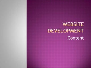 Website Development Content 