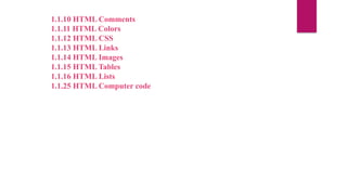 WEBSITE DEVELOPMENT,HTML is the standard markup language for creating ...