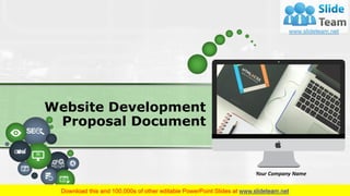 Website Development Proposal Document PowerPoint Presentation Slides | PDF