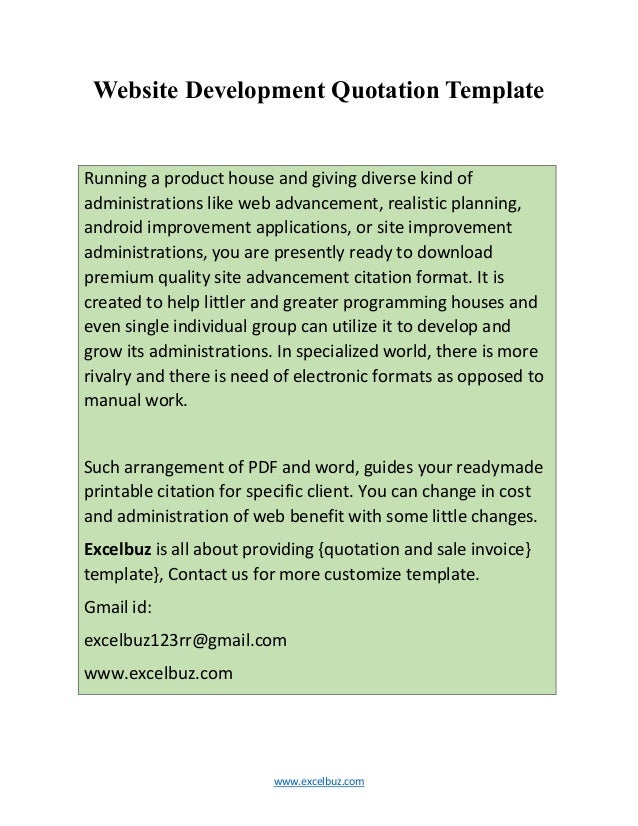 Website Development Quotation Template website-development-quotation-template