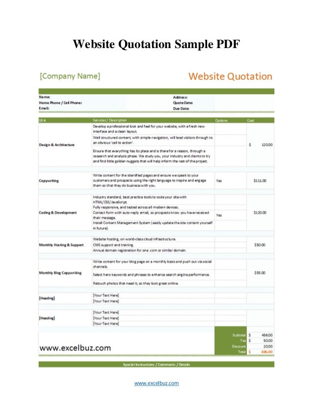 website quotation template akba greenw co