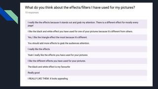 Website draft two  feedback