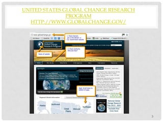 UNITED STATES GLOBAL CHANGE RESEARCH
PROGRAM
HTTP://WWW.GLOBALCHANGE.GOV/
3