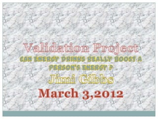 Website evaluation validation project