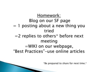 Click on it to insert into Announcement or ?Create a BLOG on your page, a FUN one, and add CLIP ART!
