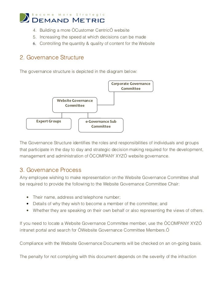 sample governance document Document Governance Website sample governance document Document Governance Website