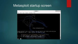 Metasploit startup screen
 