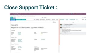 Close Support Ticket :
 