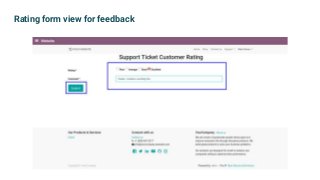 Rating form view for feedback
 