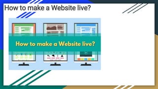 How to make a Website live?
 