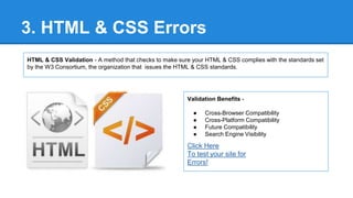 7 Section Website Assessment | PPT