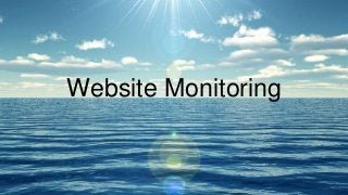 Website Monitoring
 