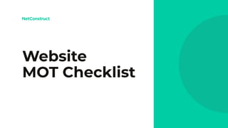 Website
MOT Checklist
 