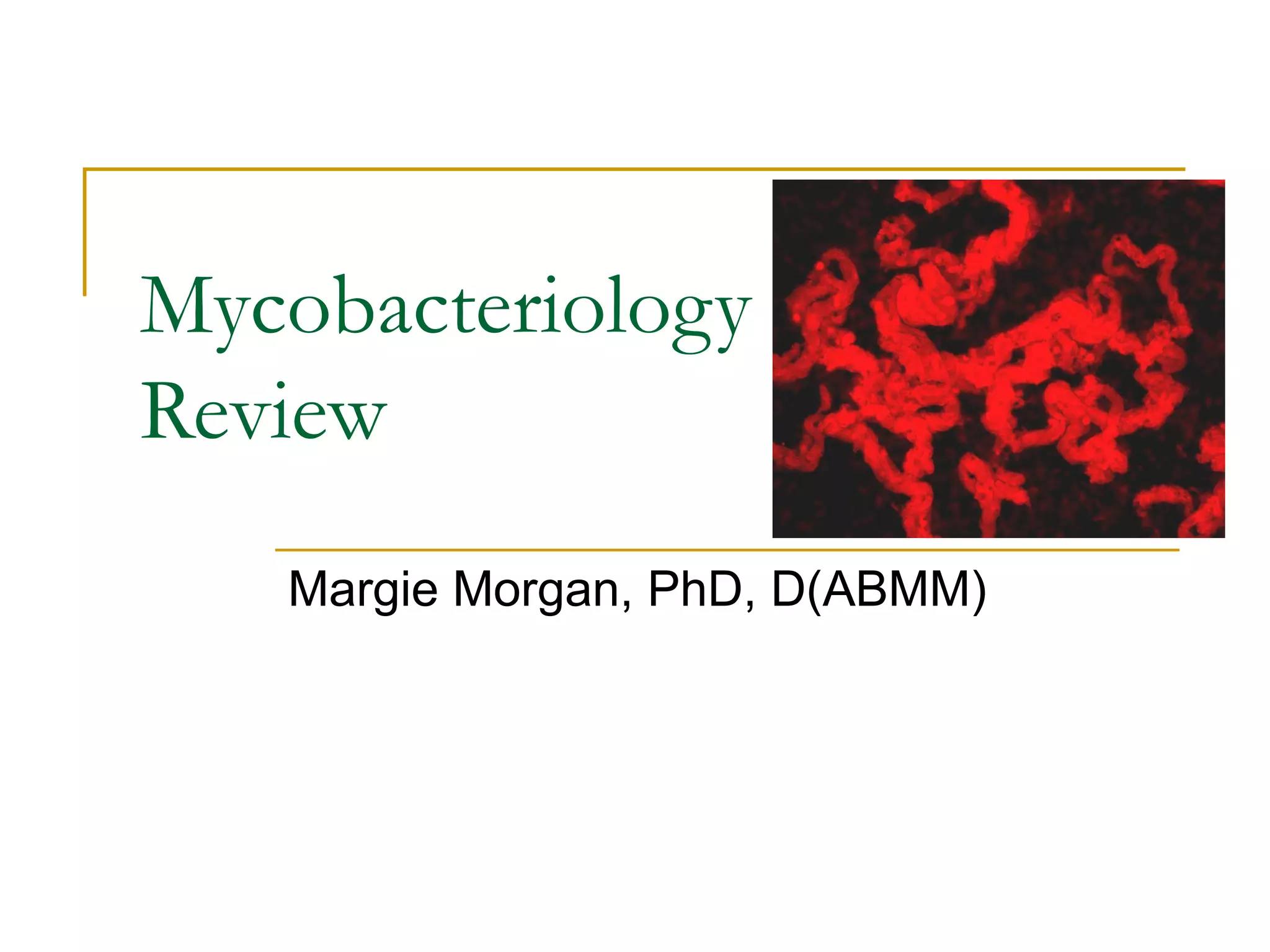 Mycobacteriology 2016 | PPT