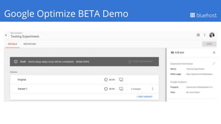 Q1 PerformanceGoogle Optimize BETA Demo
 