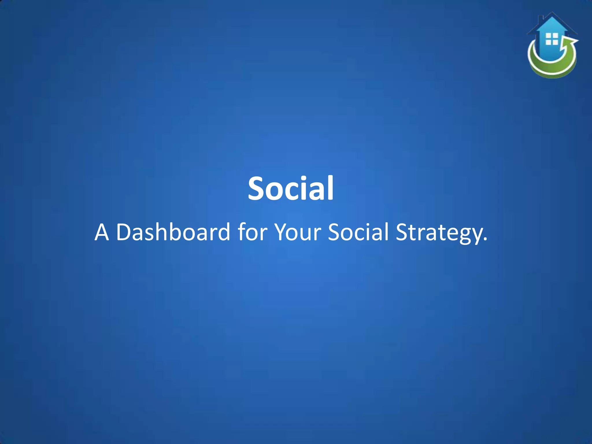 Social
A Dashboard for Your Social Strategy.
 