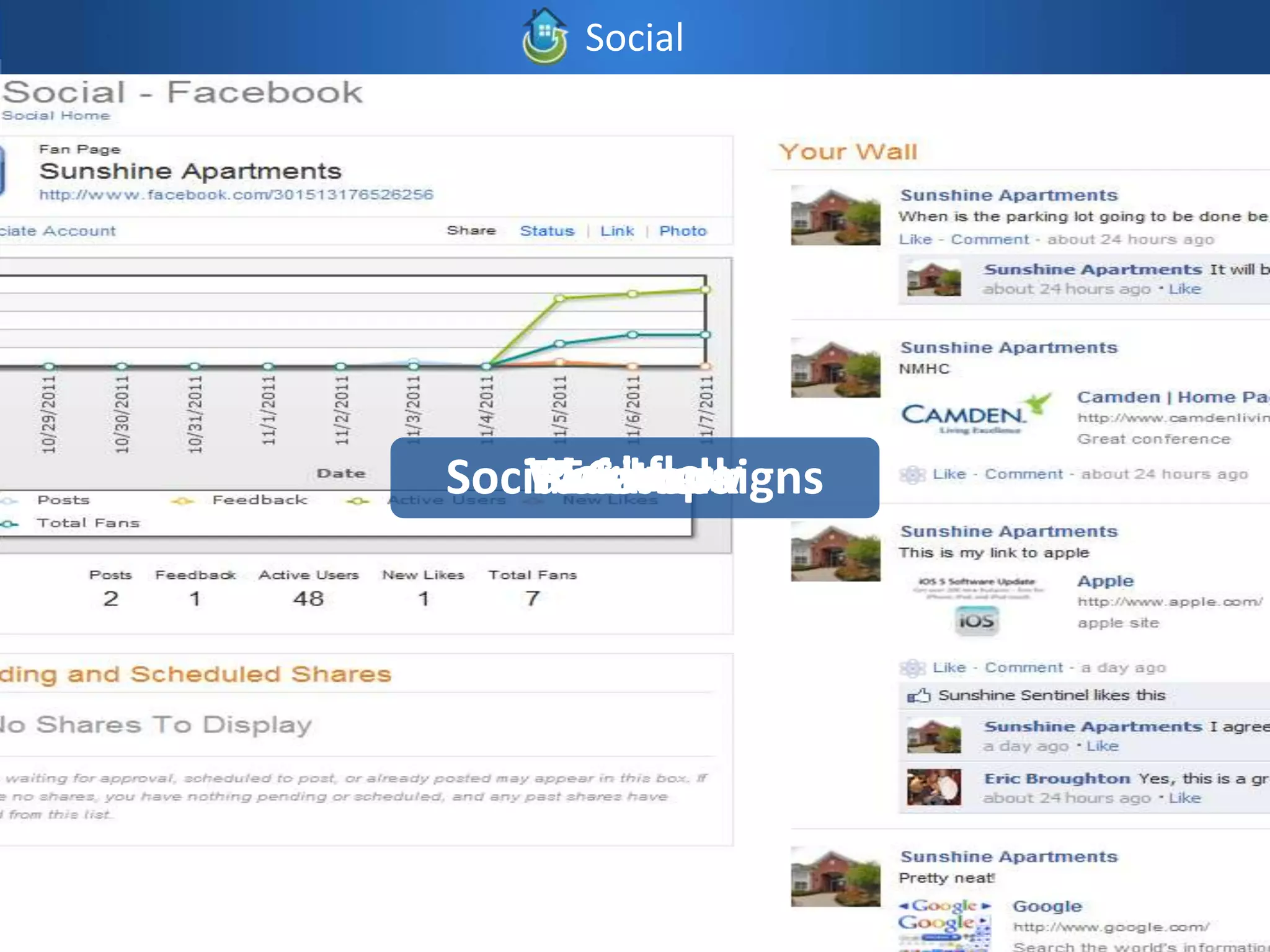 Social




   Workflow
Social Campaigns
    Facebook
    Referrals
     Twitter
 