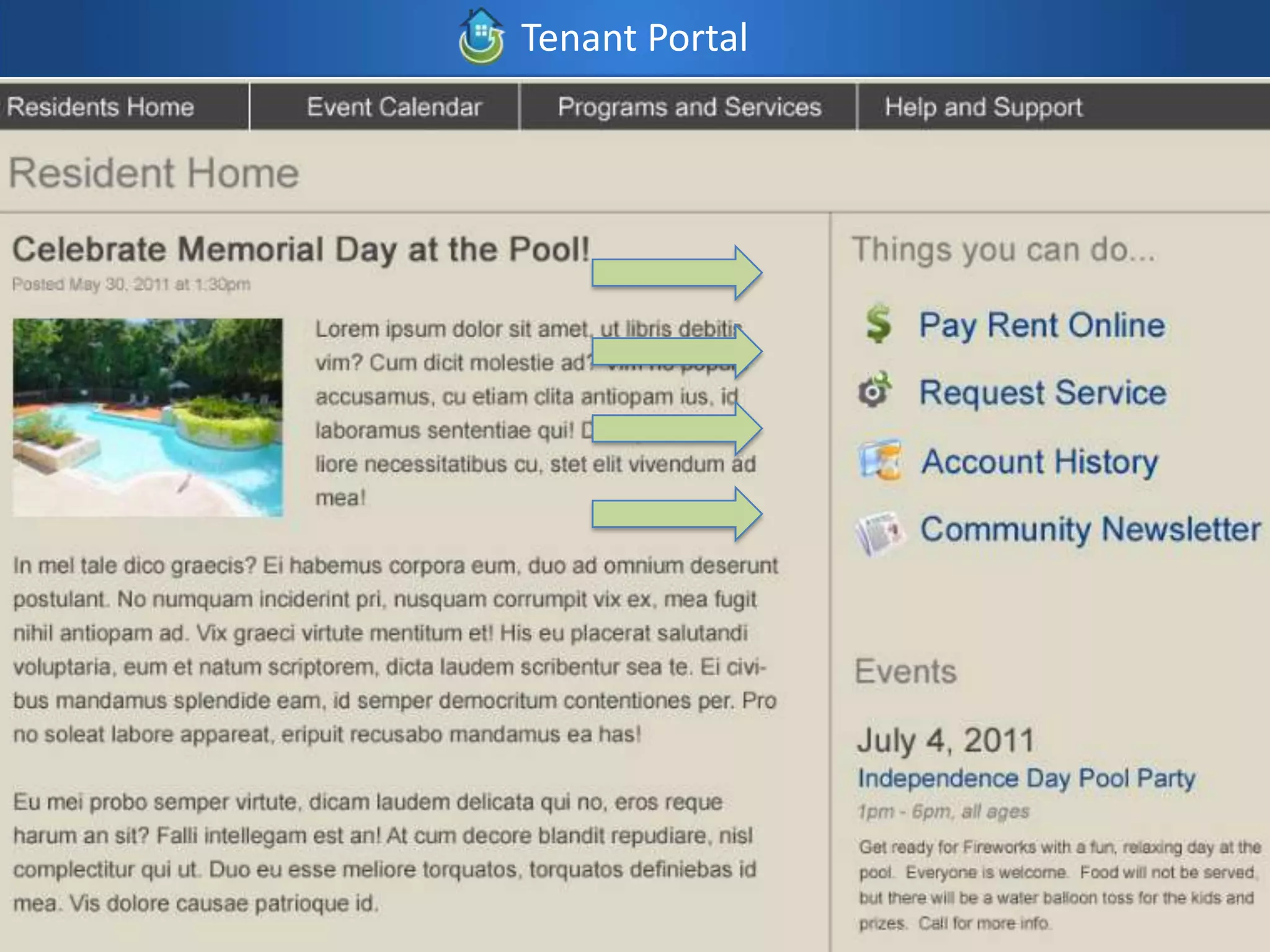 Tenant Portal
 