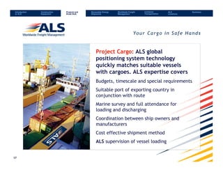 Als Container Guide global abnormal load, project cargo, heavy lift specialist | PDF