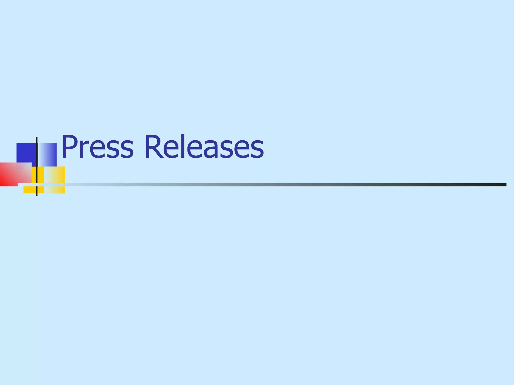 Press Releases 
