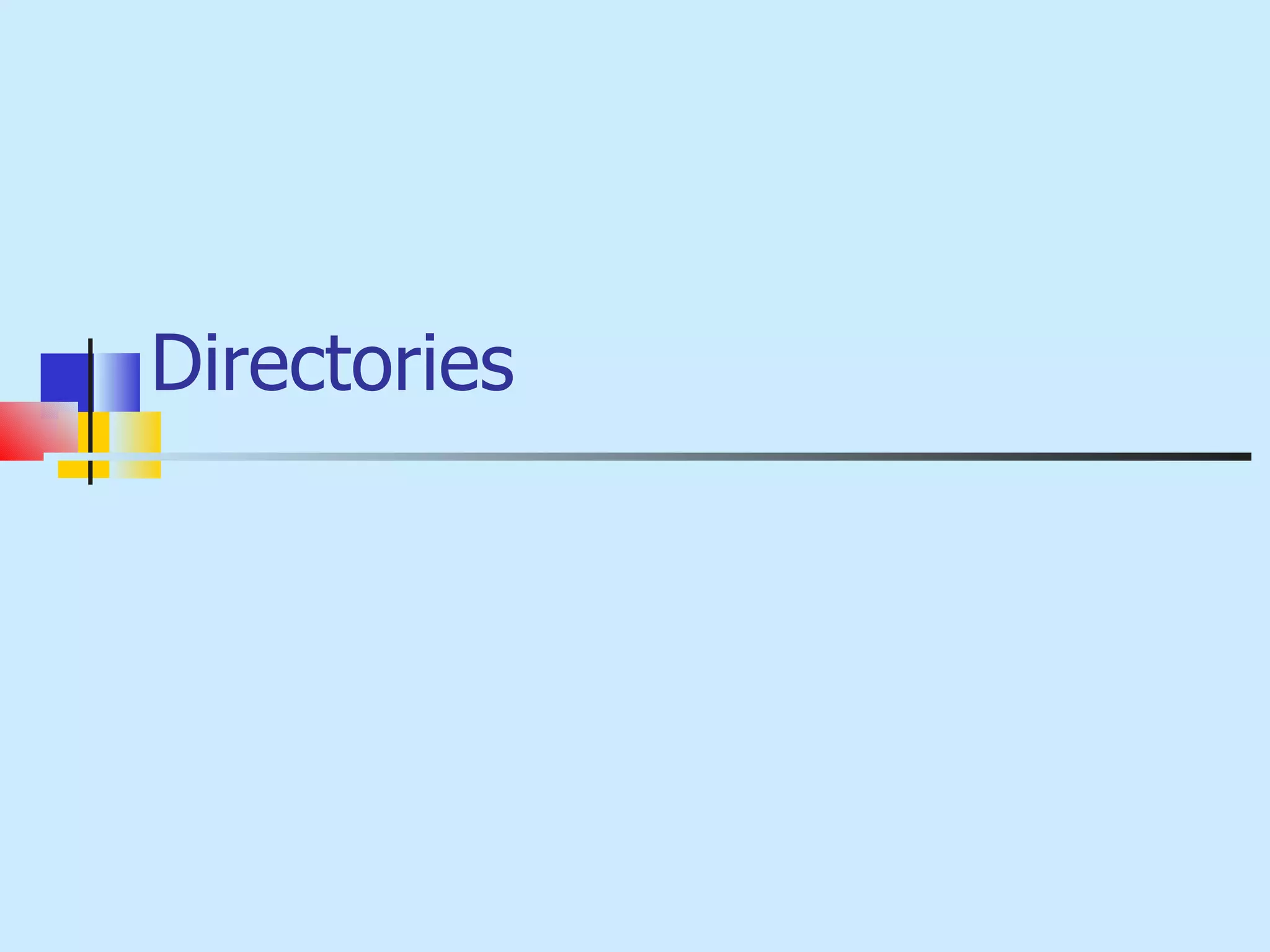 Directories 