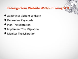 How to Website Redesign | Website Redesign SEO Checklist | PPT