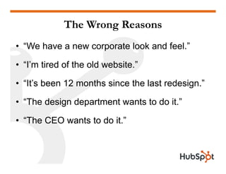 Doing a Website Redesign for Marketing Results