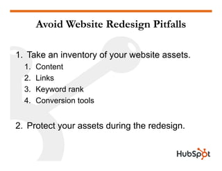 Doing a Website Redesign for Marketing Results