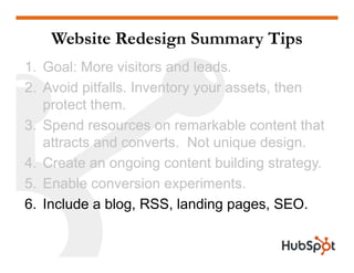 Doing a Website Redesign for Marketing Results