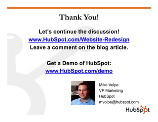 Doing a Website Redesign for Marketing Results