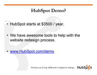 Doing a Website Redesign for Marketing Results