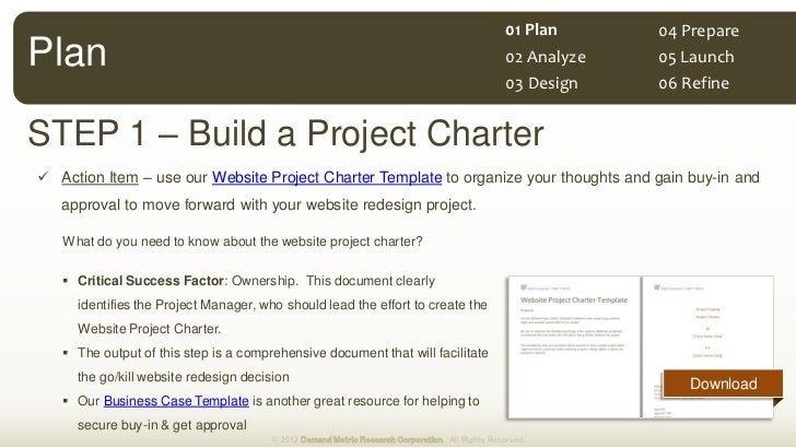 website project plan template