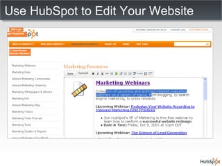 Use HubSpot to Edit Your Website 