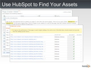 Use HubSpot to Find Your Assets 