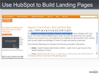 Use HubSpot to Build Landing Pages 