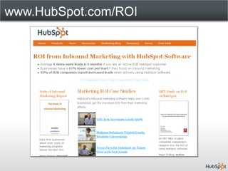 www.HubSpot.com/ROI
 