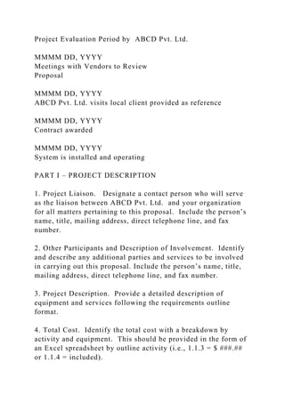 Website Request for Proposals (RFP)1. DESCRIPTION, PURPOSE AND O.docx
