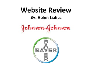 Website Review
By: Helen Lialias
 