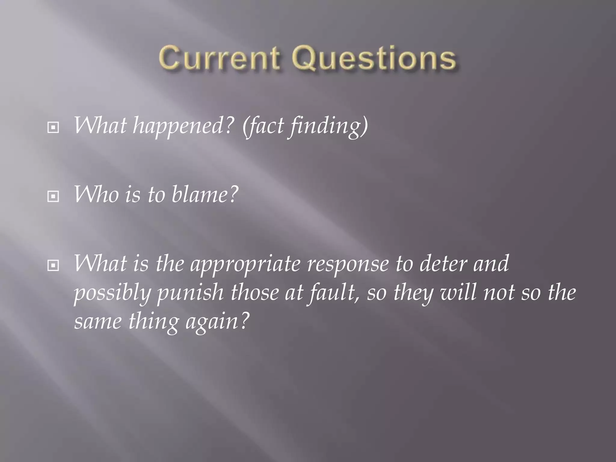 Crime and wrongdoing cause harm