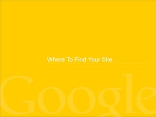 Where To Find Your Site Getting Found 