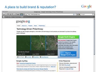 A place to build brand & reputation? 