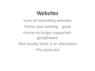 Websites ,[object Object]