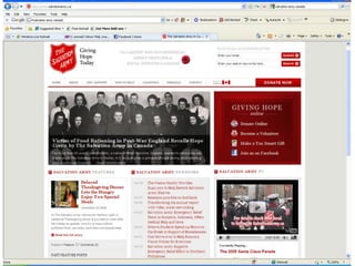 Salvation army example
 