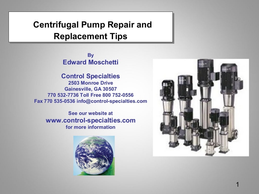 Centrifugal Pump Repair and Replacement Tips