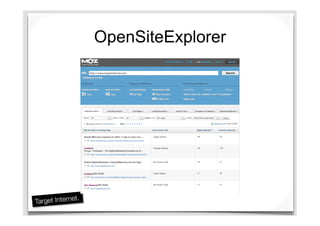 OpenSiteExplorer
 