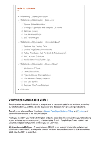 Website speed optimization guide for technically advanced webmasters